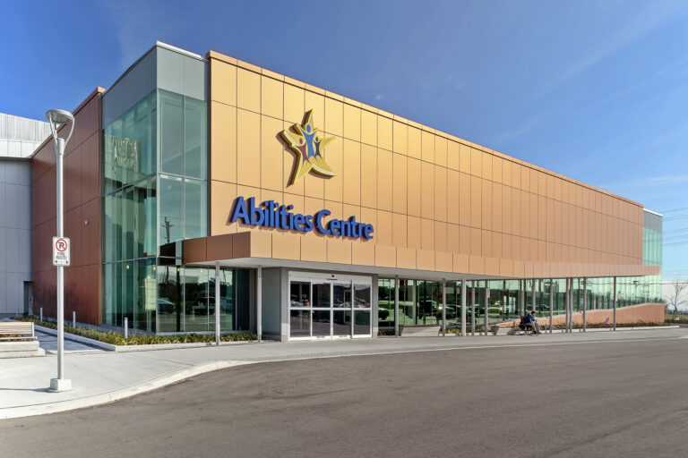 The exterior of Abilities Centre.
